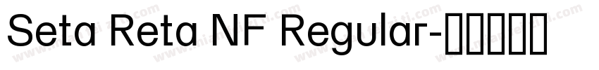 Seta Reta NF Regular字体转换
